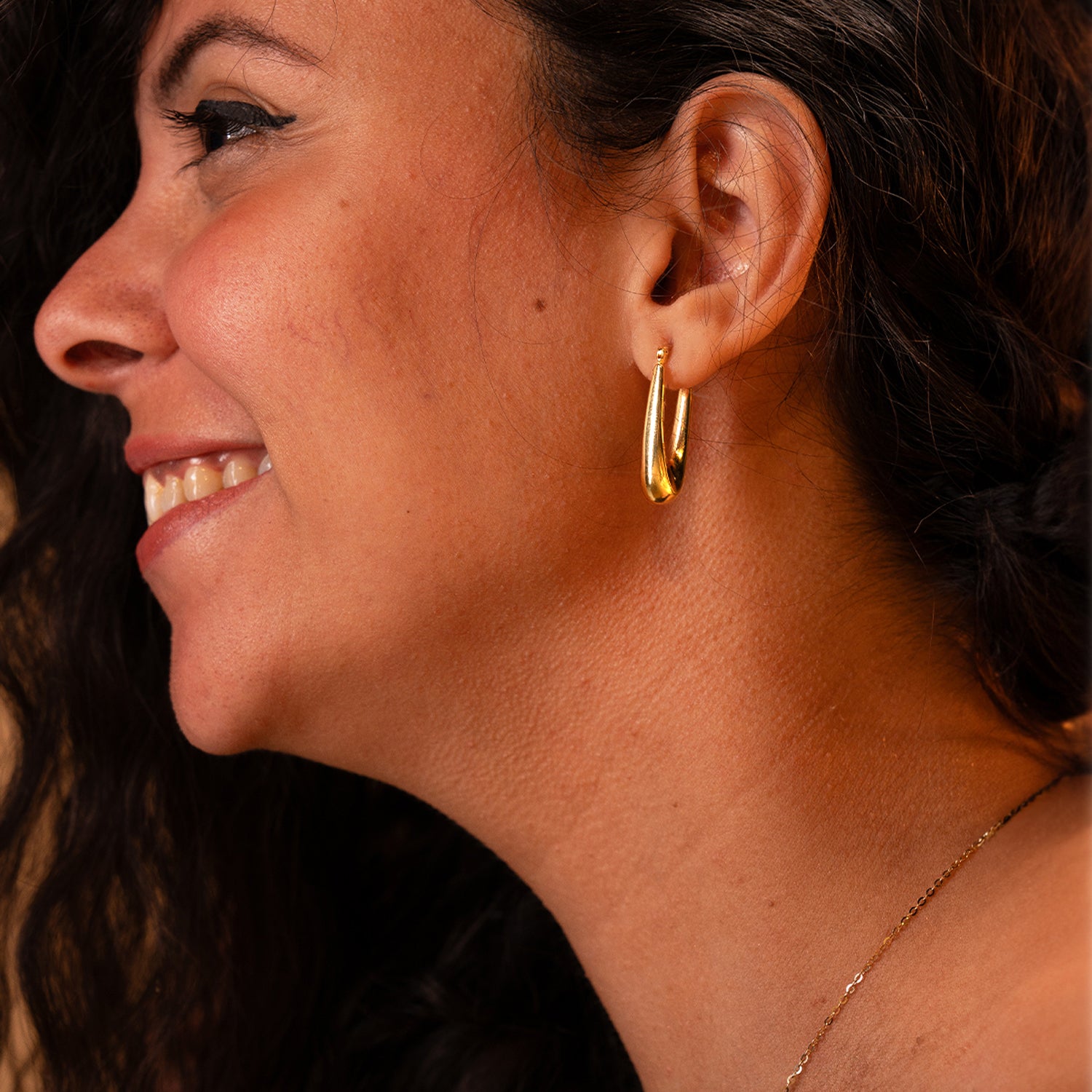 The Always U Gold Hoop