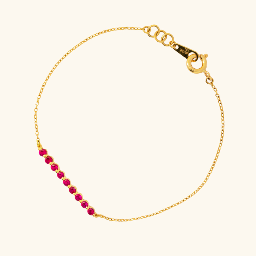 The Celestial Ruby Bracelet