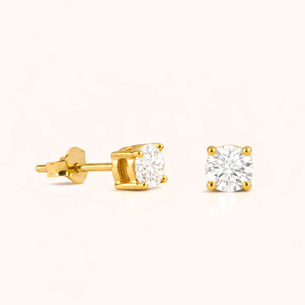 The Diamond Studs (18K Yellow Gold)