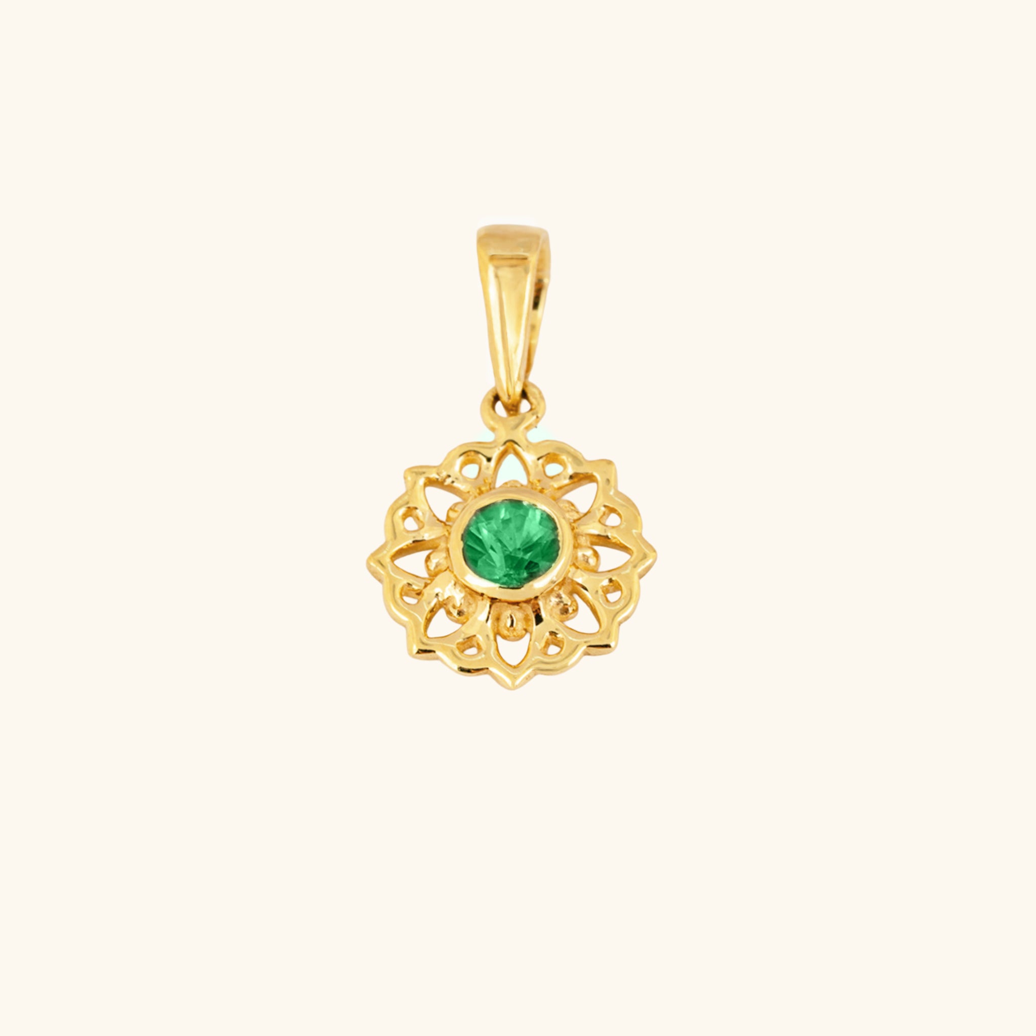 The Dahlia Emerald Pendant