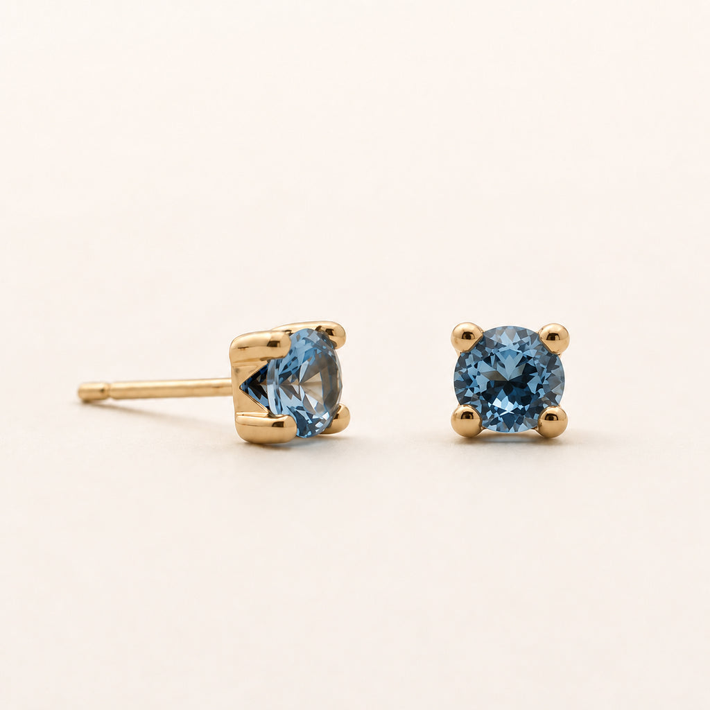 The Aquamarine Gemstone Studs