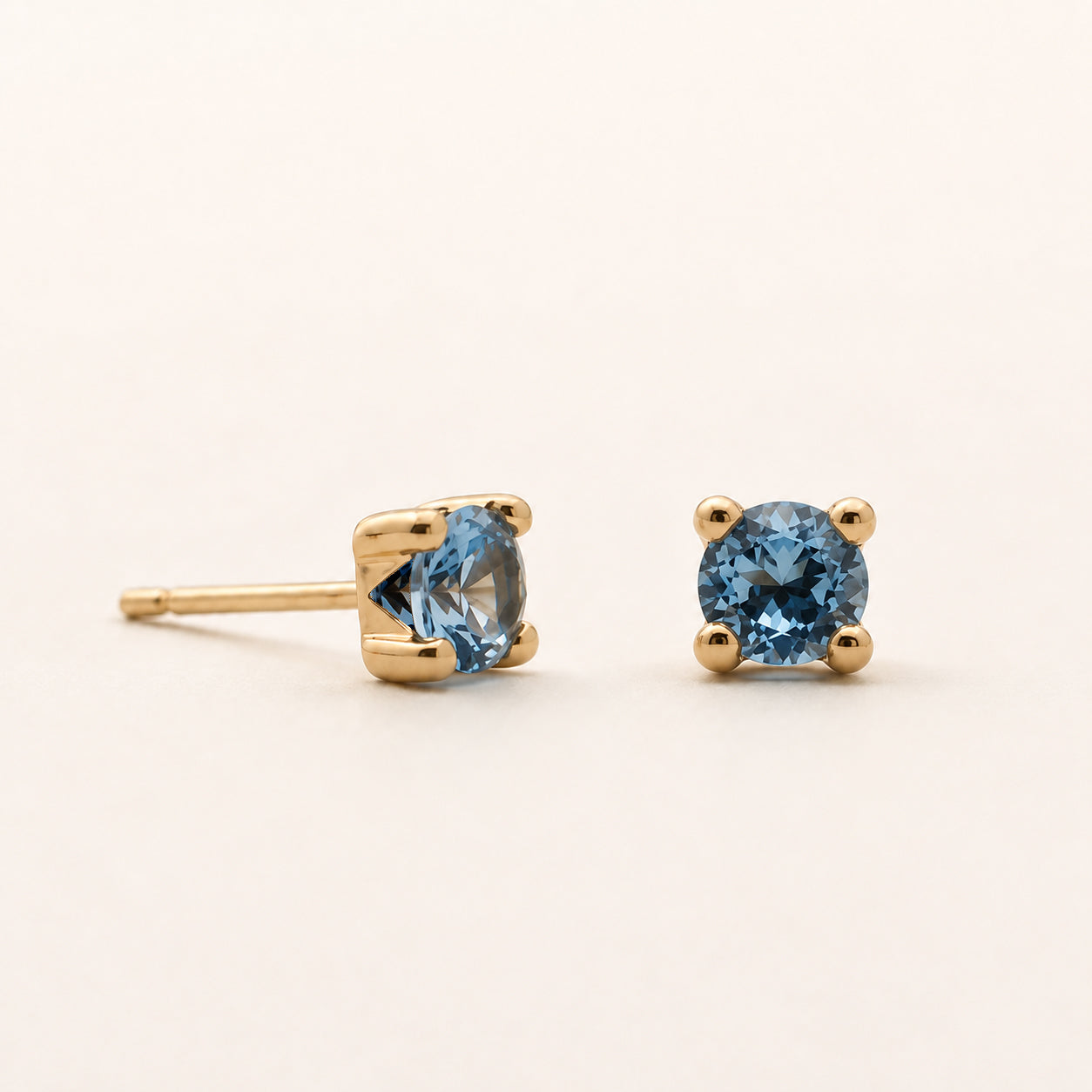 The Aquamarine Gemstone Studs