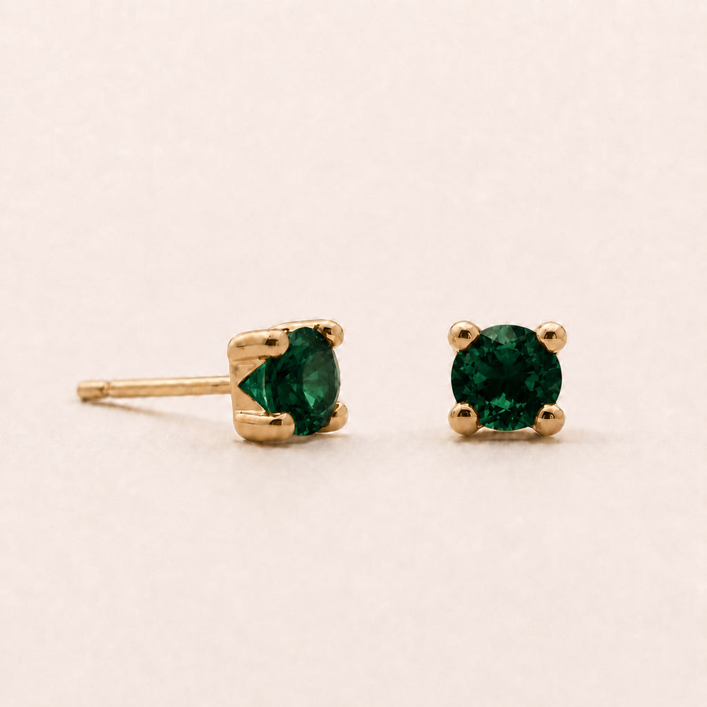 The Emerald Gemstone Studs