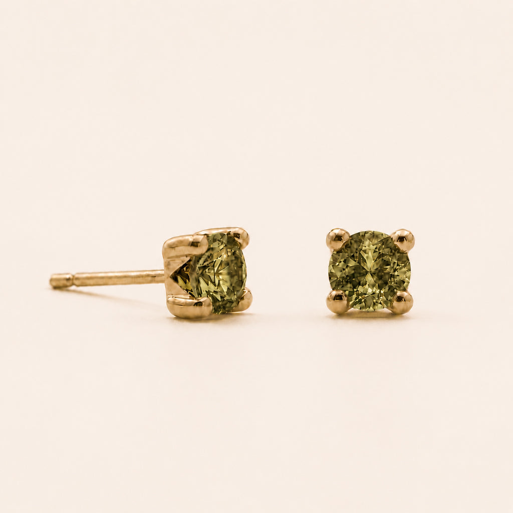 The Peridot Gemstone Studs