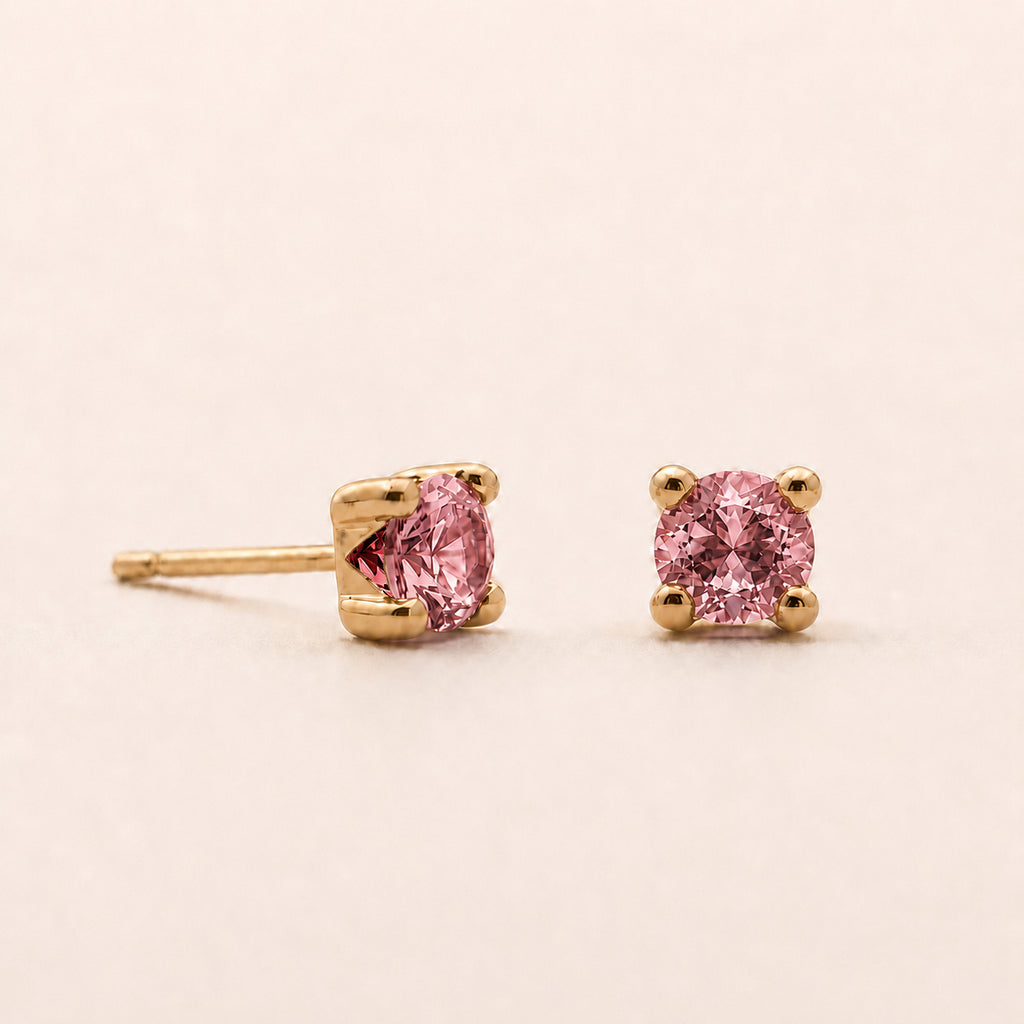 The Pink Gemstone Studs