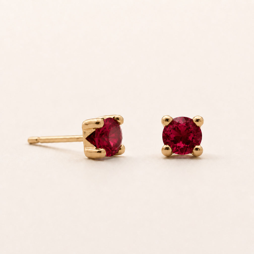 The Ruby Gemstone Studs