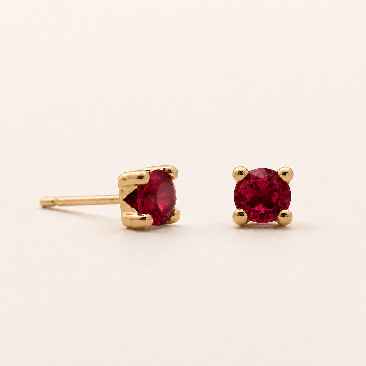 The Ruby Gemstone Studs