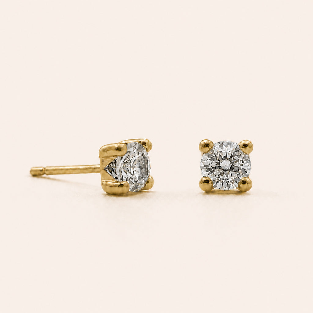 The White Sapphire Gemstone Studs