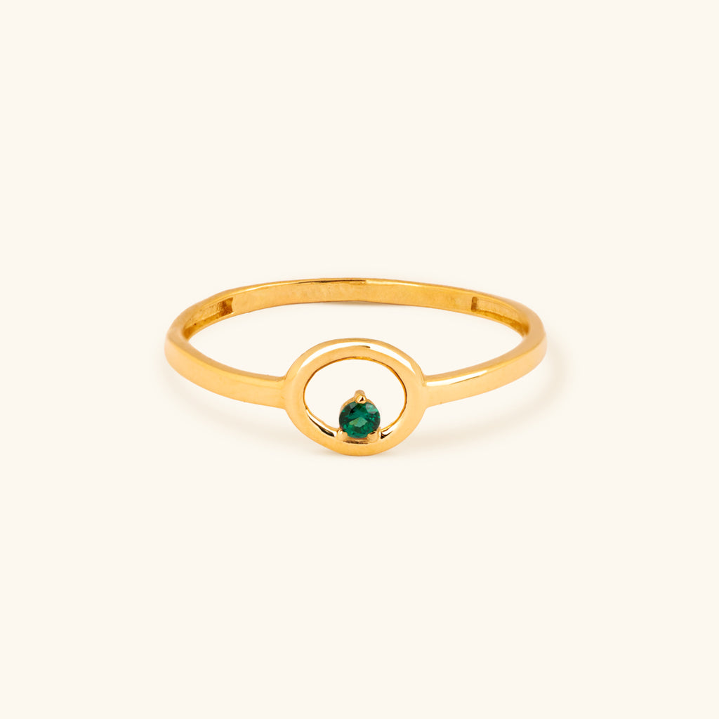 The Halo Emerald Ring