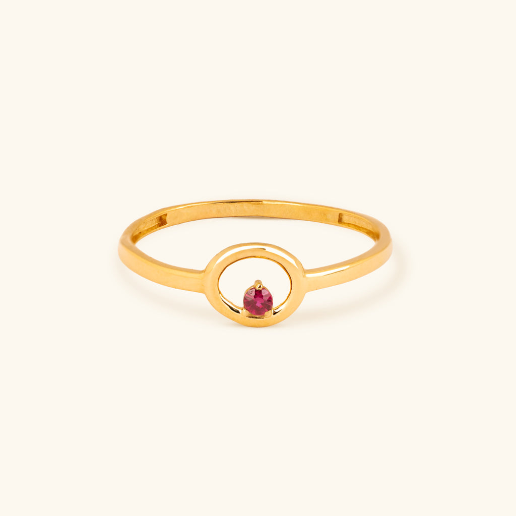 The Halo Ruby Ring
