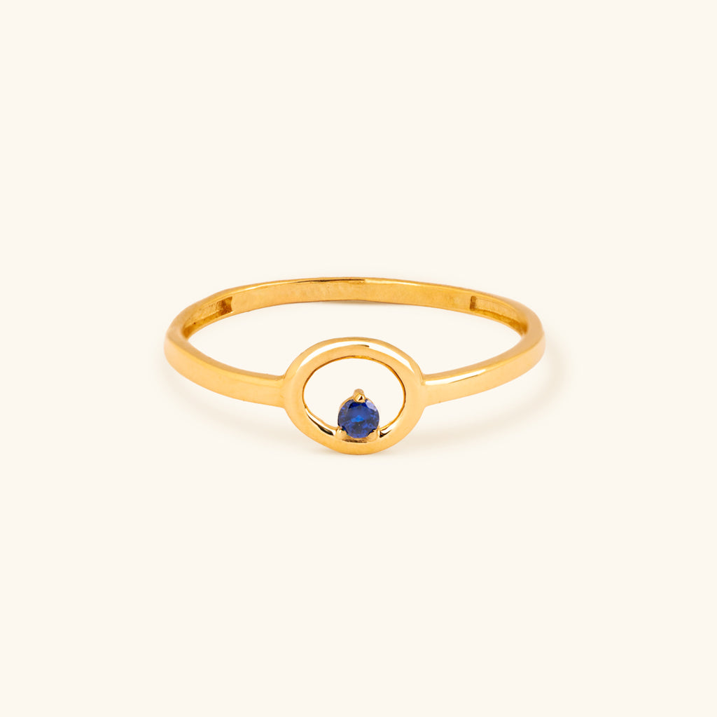 The Halo Sapphire Ring