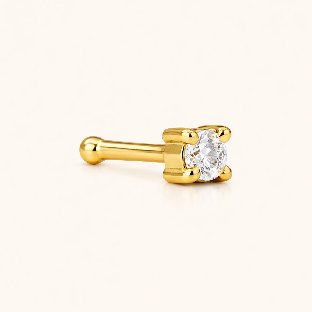 The Petit Diamond Nose Stud (18K Yellow Gold)