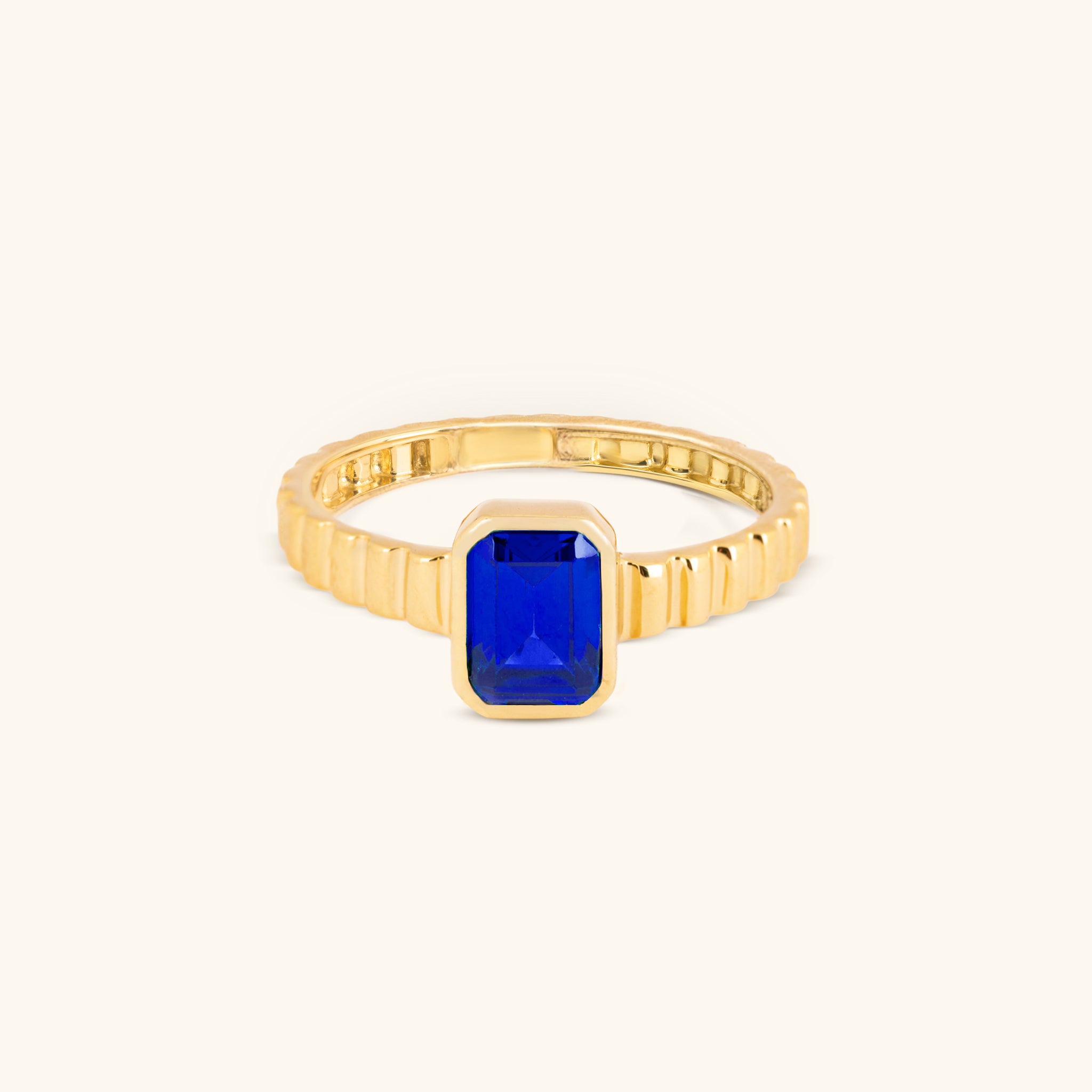 The Baguette Signet Sapphire