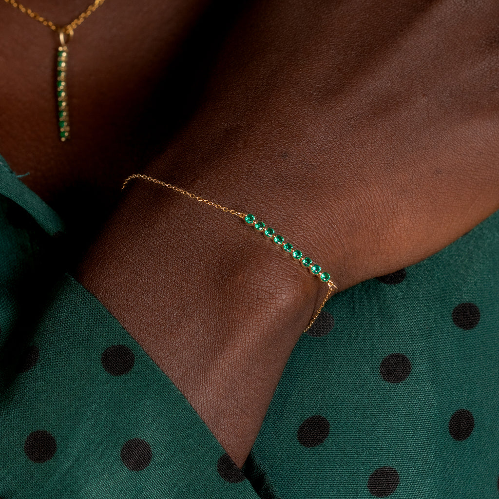 The Celestial Emerald Bracelet