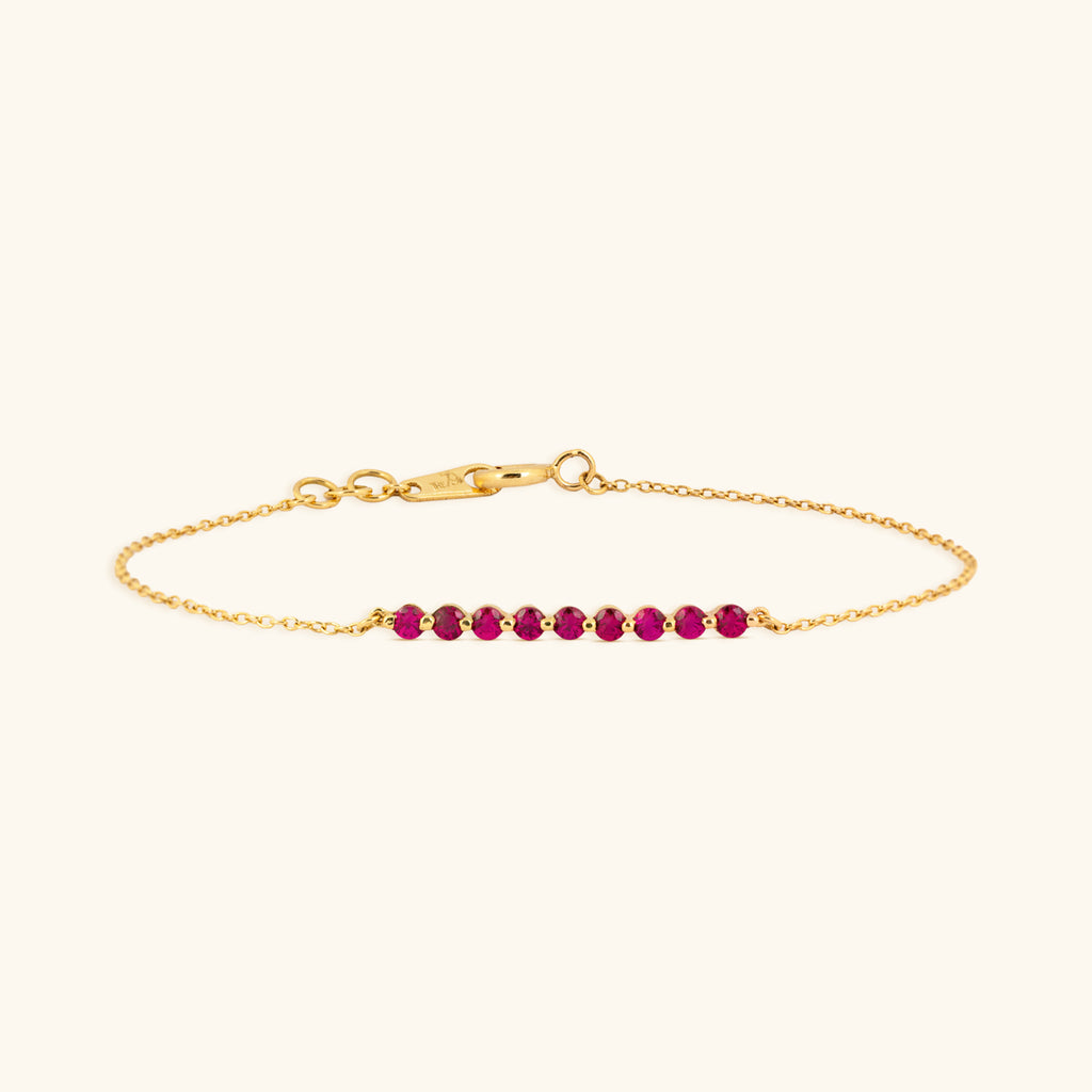 The Celestial Ruby Bracelet