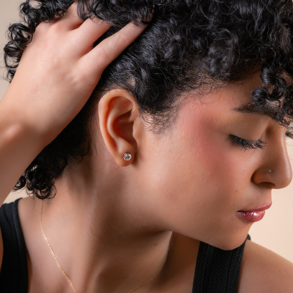 The Diamond Studs (18K White Gold)