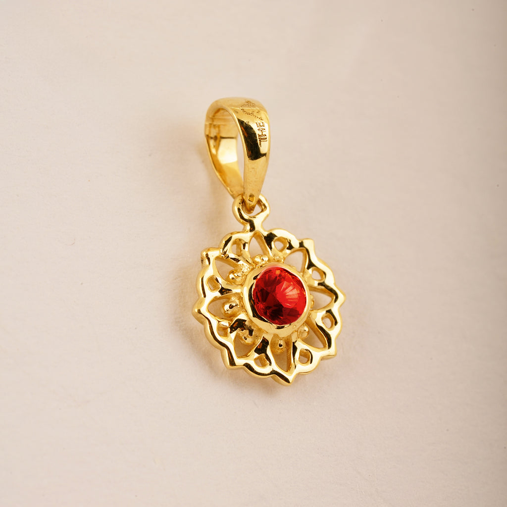 The Dahlia Ruby Pendant