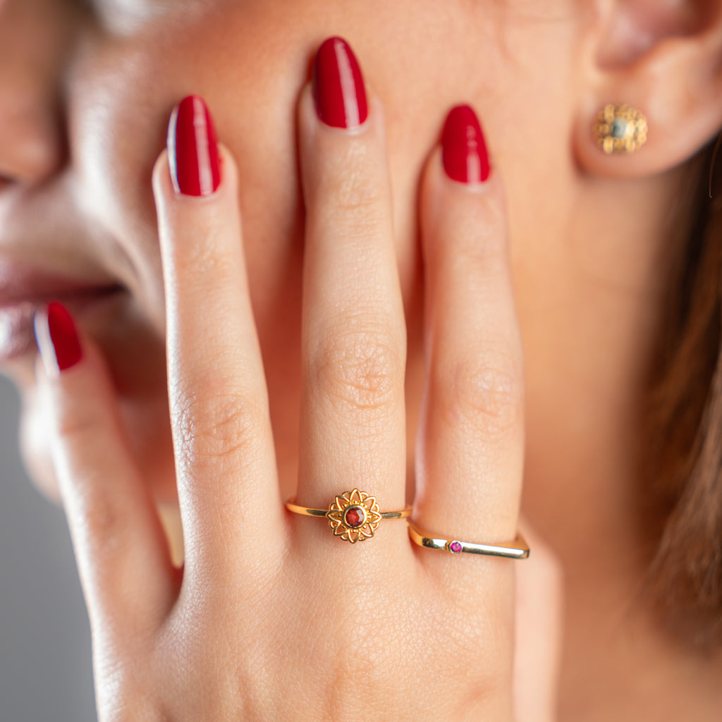 The Dahlia Ruby Ring