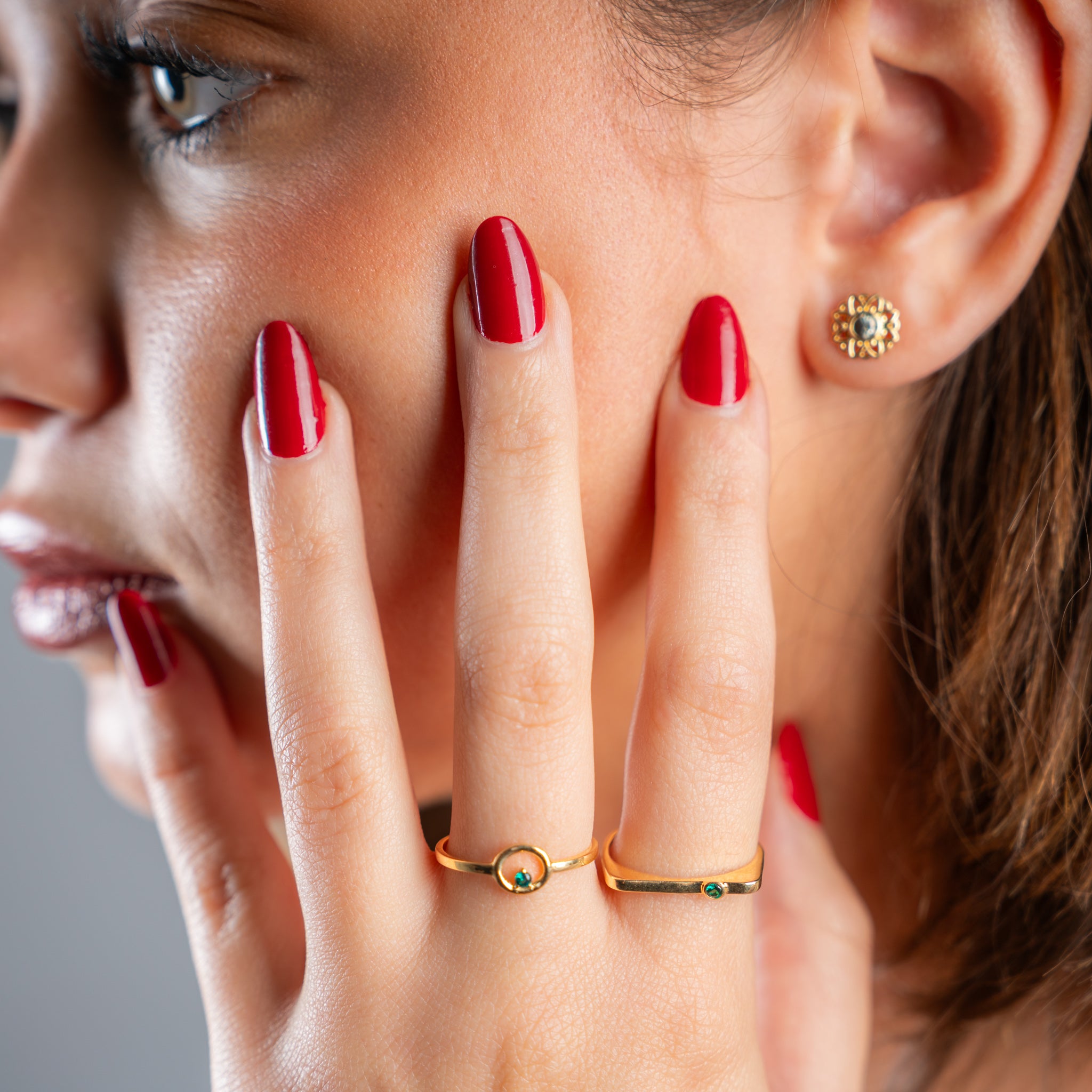 The Halo Emerald Ring