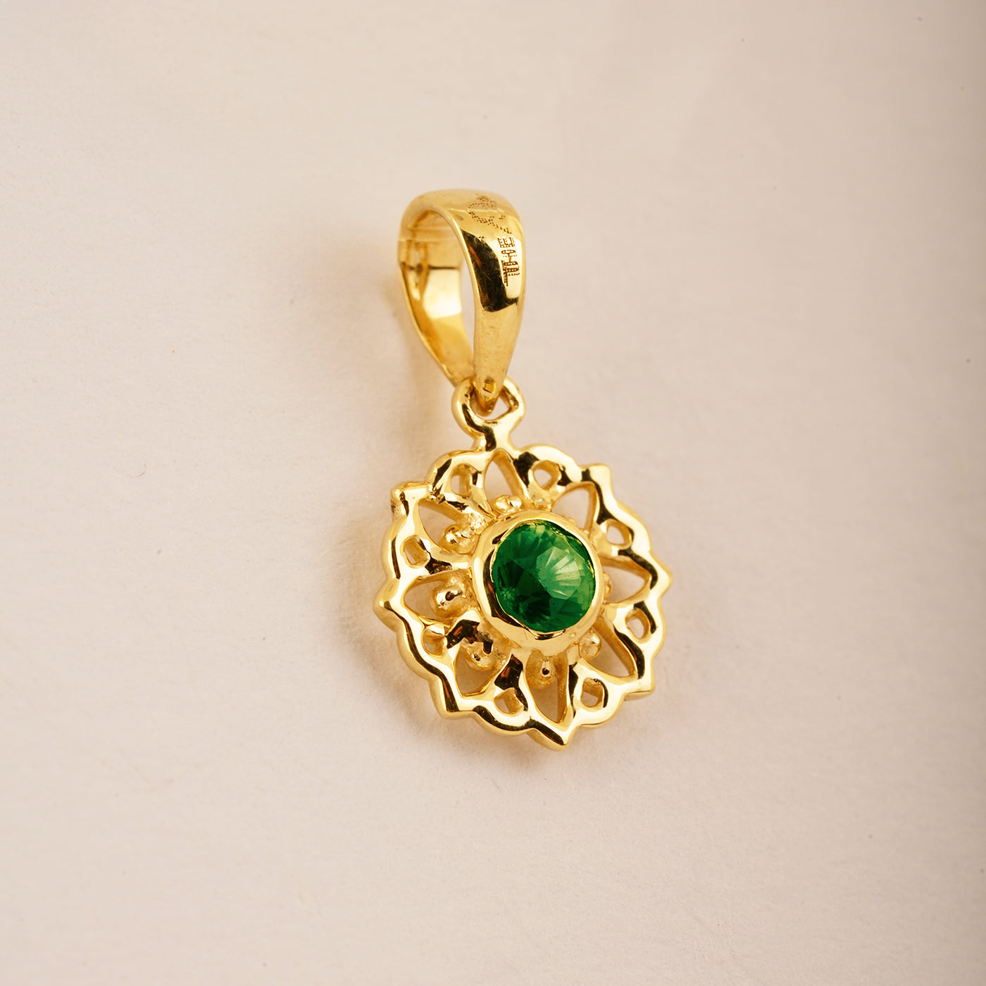 The Dahlia Emerald Pendant