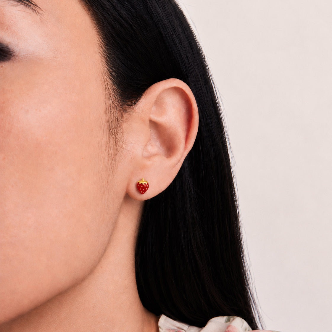 The Petit Strawberry Studs
