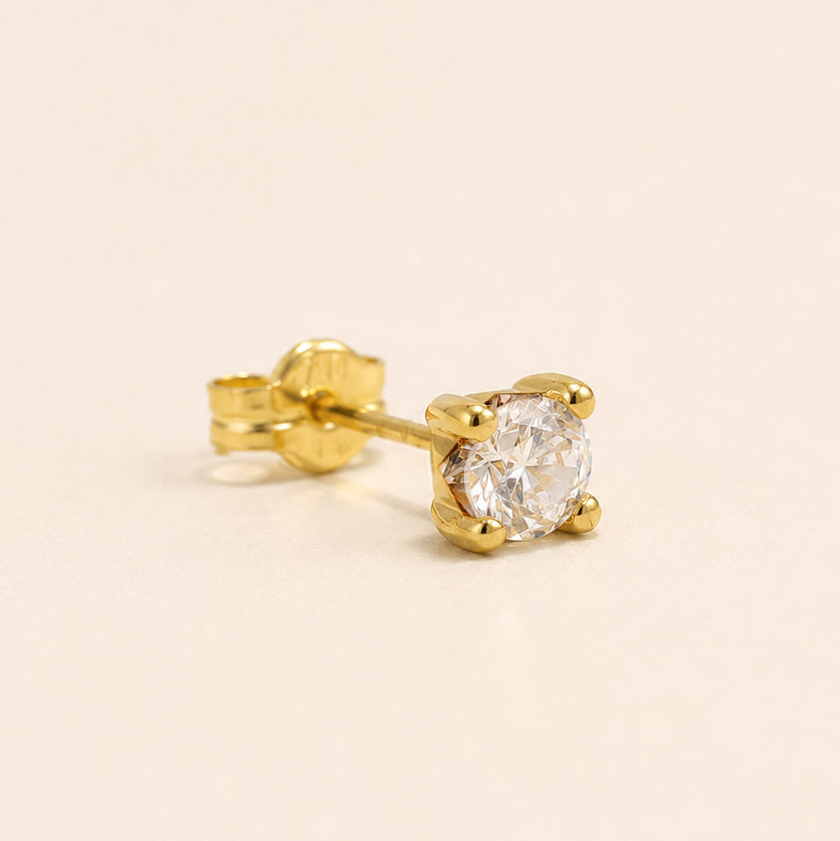 The White Sapphire Gemstone Studs
