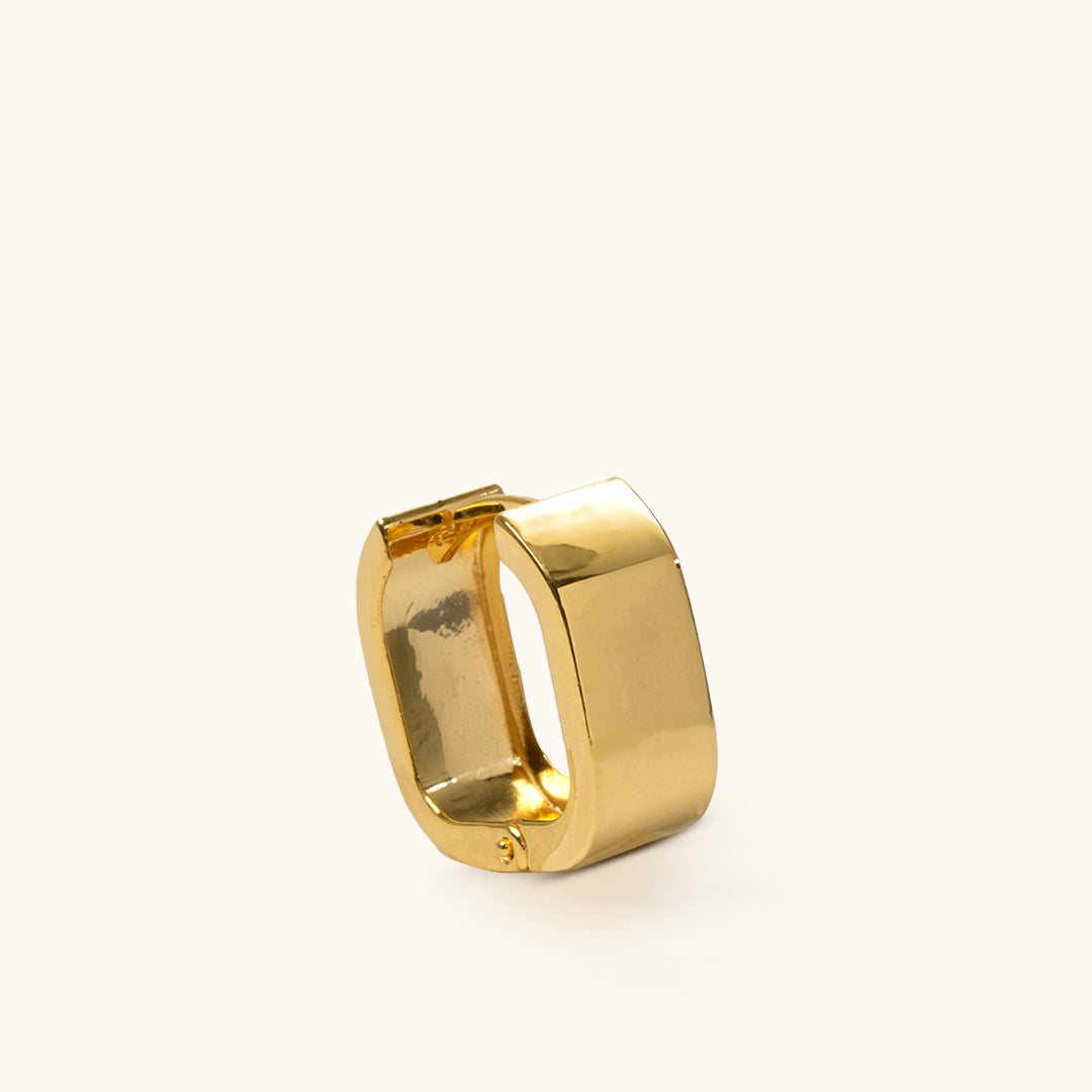 The Rounded Square Huggie