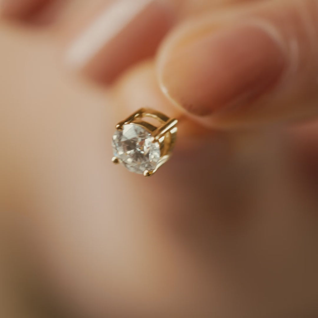 The Diamond Studs (18K Yellow Gold)